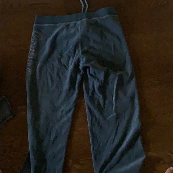 juicy couture teal velvet track pants - Picture 3 of 4